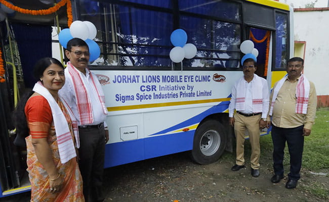 Jorhat Lions Mobile Eye Clinic - CSR Initiative by Sigma Spice Industries Pvt. Ltd